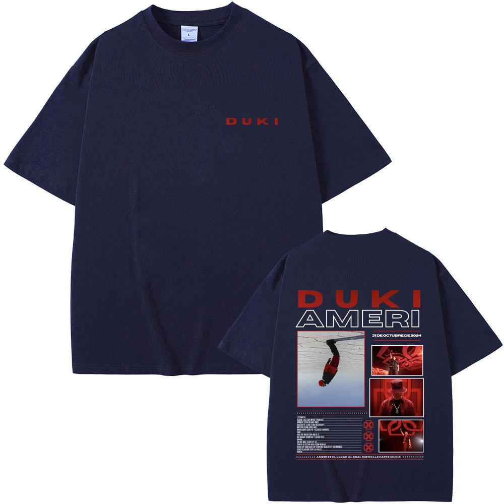 Rapper Duki Antes De Ameri 2025 T Shirts Men Fashion Vintage T-shirt  Unisex Casual  Short  Sleeve Tee Shirt Street Wear Summer