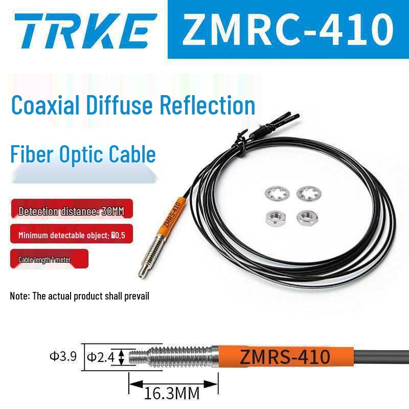 Dual Display Fiber Optic Amplifier M4M6 with Diffuse Reflection Sensor and Photoelectric Switch Fiber Optic Cable