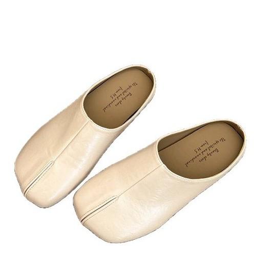 Brown Retro Pig's Trotter Bag Head Half Slippers Women's Shoes Wear 2025 Spring and Summer Commuting Lazy Half Tray Evening Single Shoes