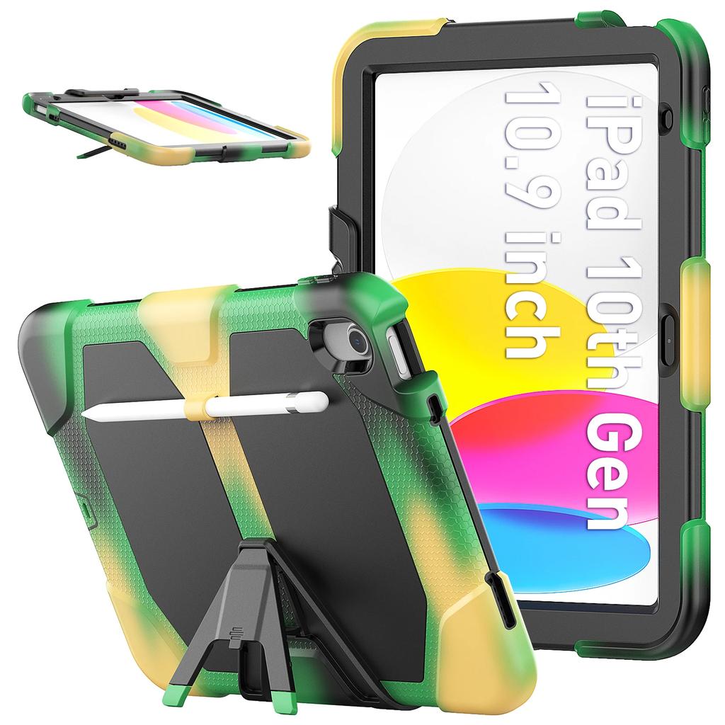 Kickstand Case for iPad 10th 2022 10.2inch iPad 8th 7th Gen 2020 Mini 46 Shock Dirt Proof Silicone Rugged Stand Cover Hard Case