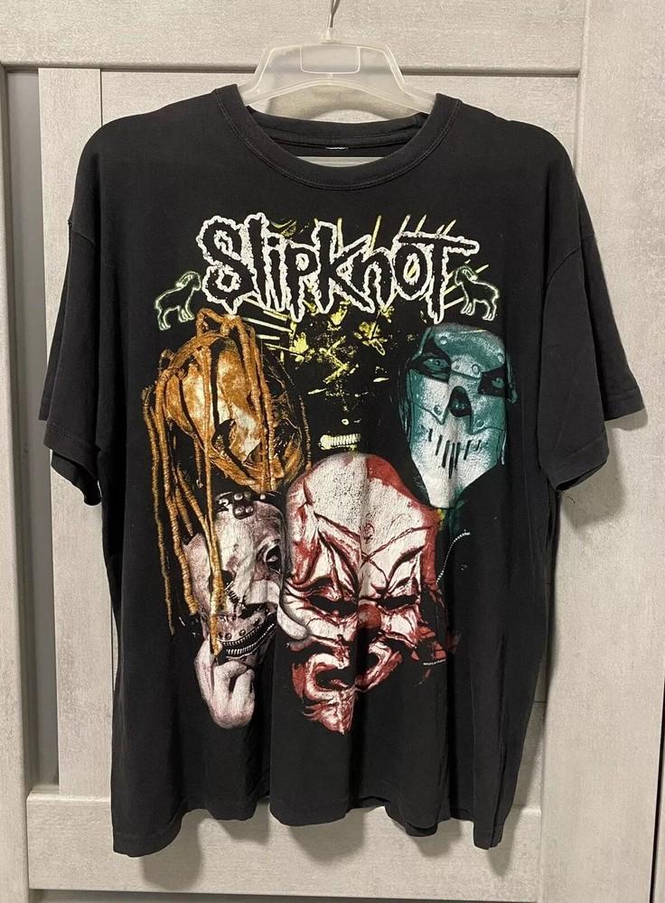 Slipknot Band Shirt Slipknot Band Black Short Sleeve Tshirt Unisex S5XL Unisex T-Shirt M