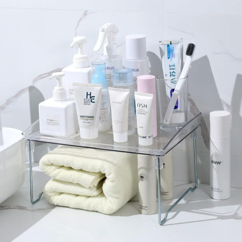 Cosmetics Storage Rack Kitchen Shelf Household Multifunctional Desktop Double-layer Sorting Organizer Save Space
