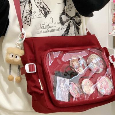 Harajuku JK Torba na ramię Płócienna torba typu tote o dużej pojemności Urocza torebka Lolita Zakupy