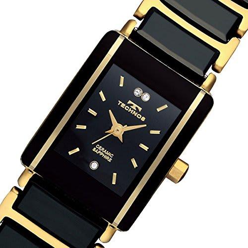 TECHNOS Women's Ceramic and Stainless Steel Watch TSL906GB [Authentic]