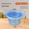 300ml Disposable Round Takeaway Container with Blue Lid