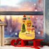 With LED Lights LED Christmas Gingerbread House Light-up Building Battery Operated Village House Statue Resin Light-up