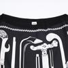 Hermes [/Domestic Regular] Cannes Et Cannes Twill Elene Knit Dress 38 Black WhiteUsed