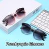 Premium Ladies Men Gradient Hyperopia Computer Presbyopia Reading Fashion Unisex Round Reading Sunglasses Glasses Diopters +1.0 To +4.0