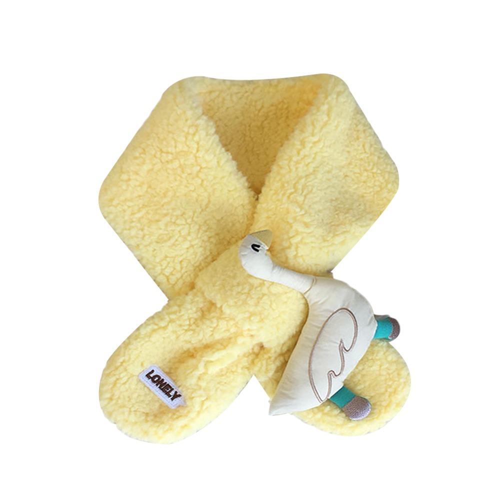 

Thick Kids Winter Scarf Warm Lamb Fleece Scarf Fashion Baby Shawls Toddler жовтий