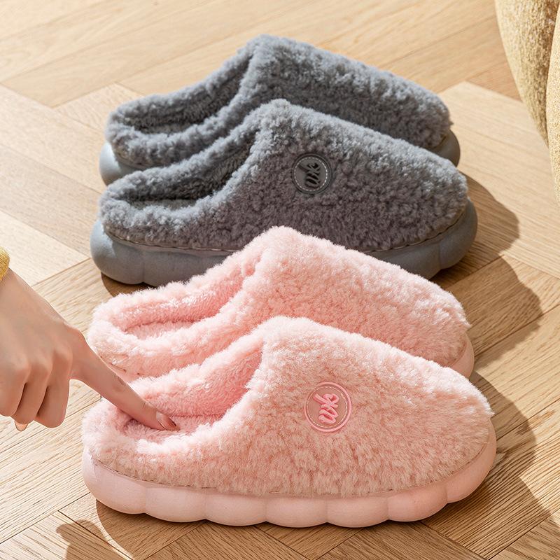 Cotton Slippers Autumn and Winter 2025 New Bag Heel Indoor Home Non-slip Plush Warm Couple Cotton Shoes Outer Wear