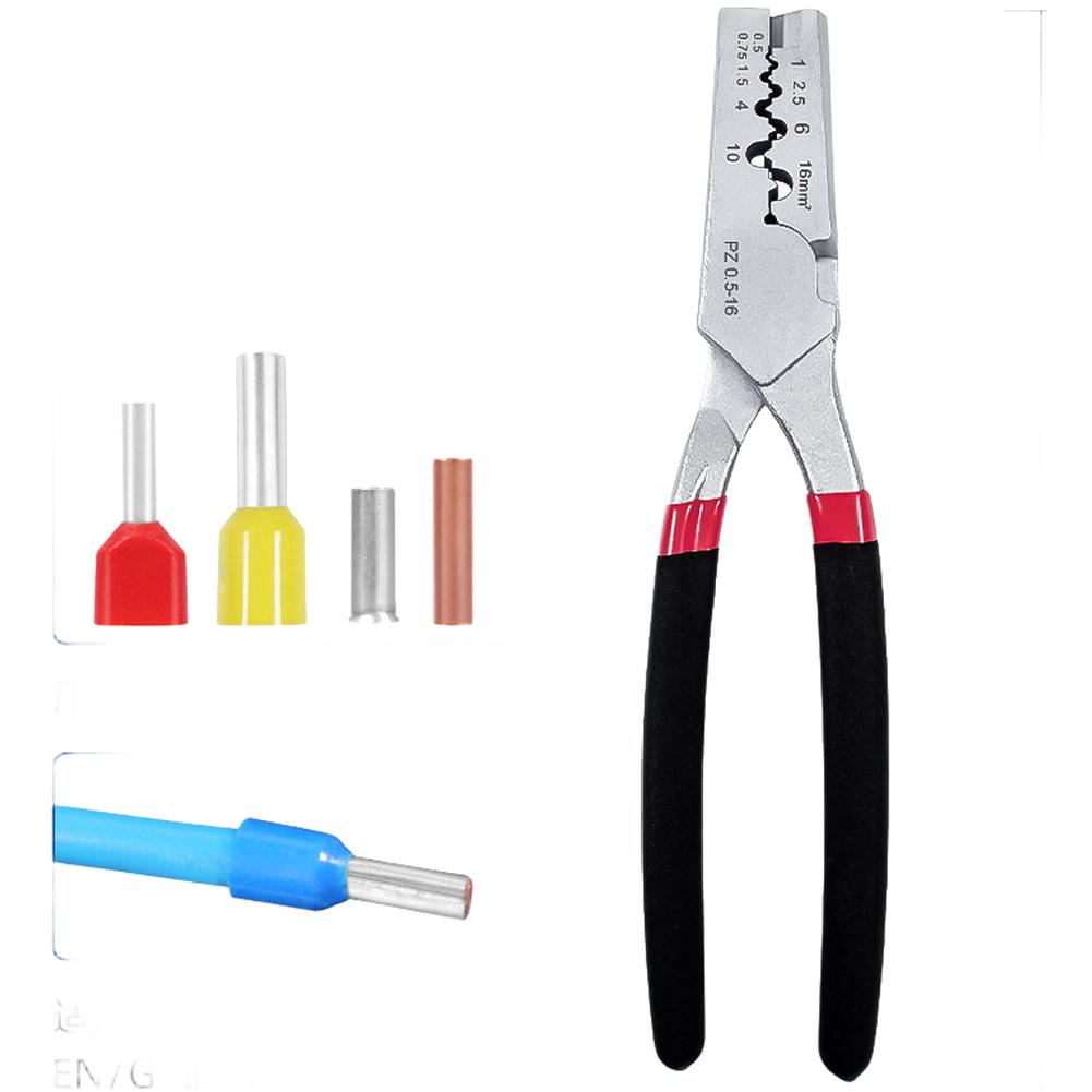 Ergonomic Grip Crimping Pliers For DIY Projects Built-In Cutting Blade Comfortable Handling Efficient Crimping