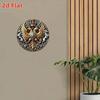 Metal Wall Sign Vintage Double Eagle Embossed Tin Poster 8x8 Inch for Bar Garage