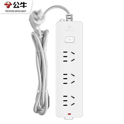 BULL 3-Outlet Power Strip with Master Switch
