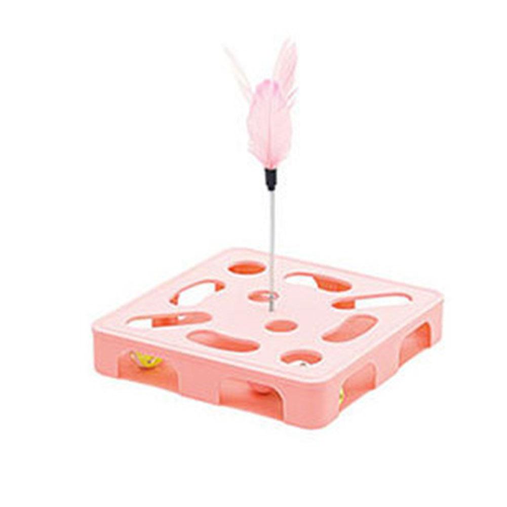 

Self-Amusing Feather Bell Teaser - Interactive Kitten Puzzle maze Puzzle Toy for Boredom Relief, Pet Plaything розовый