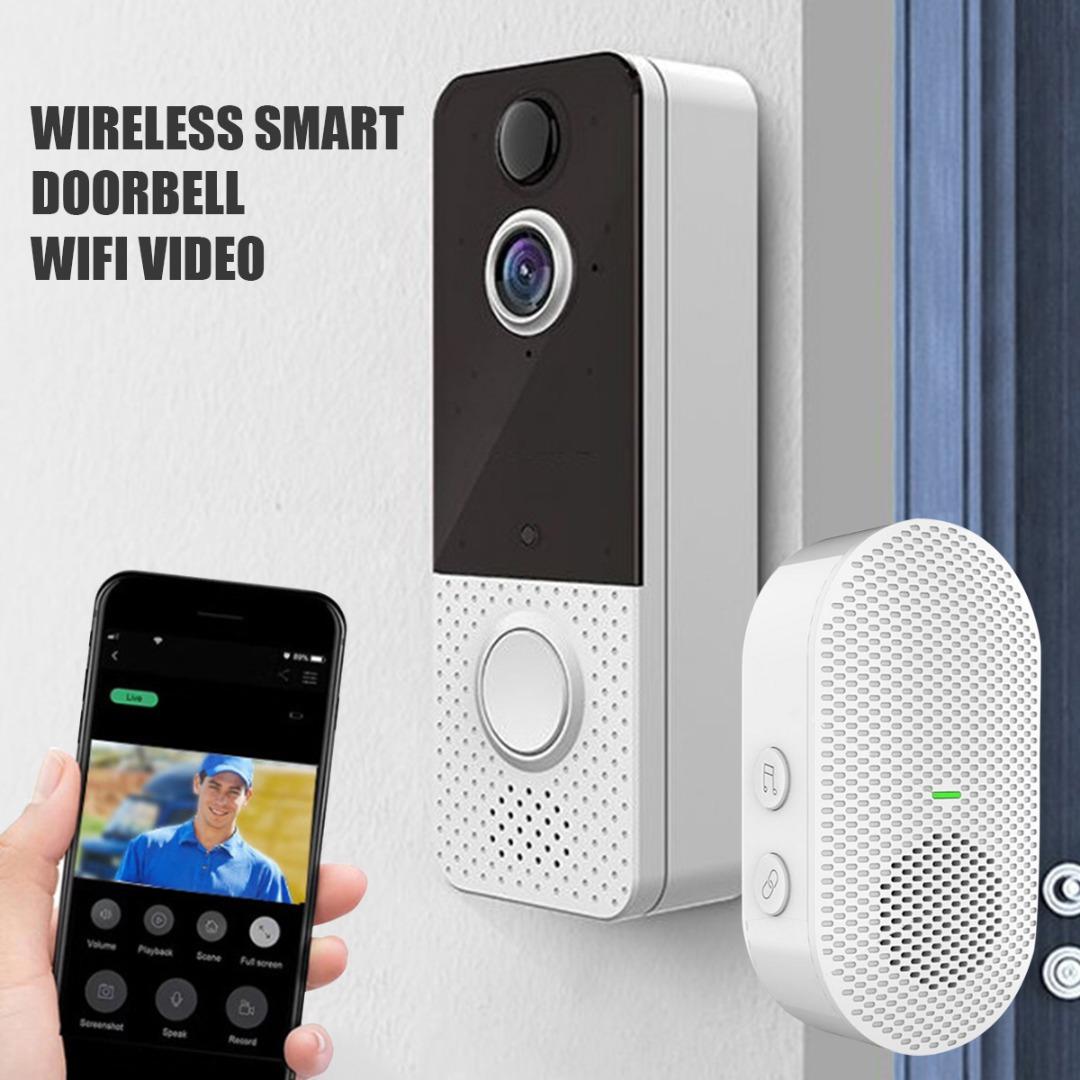 

Дверной звонок PDTO, умный Wi-Fi, беспроводная PIR-видеокамера, запись внутренней связи, домашний звонок, безопасность