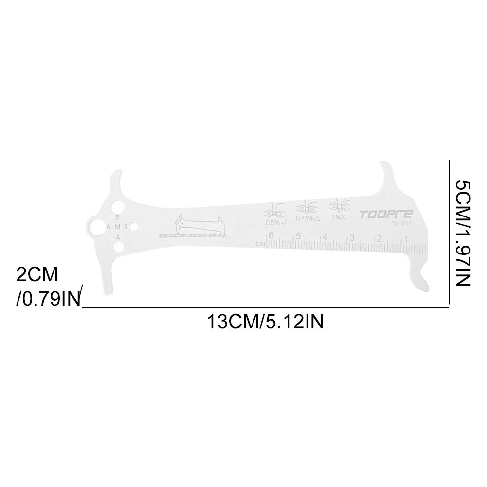 MTB Bike Chain Wear Indicator Ruler Bicycle Chains Gauge Measurement Checker Cycling Repair Tool Caliper Bike Cycling Parts