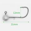 5Pcs Jig Heads Fishing Hook Long Shank Round Ball High Carbon Steel Long For Soft Lure Worm Accessorie