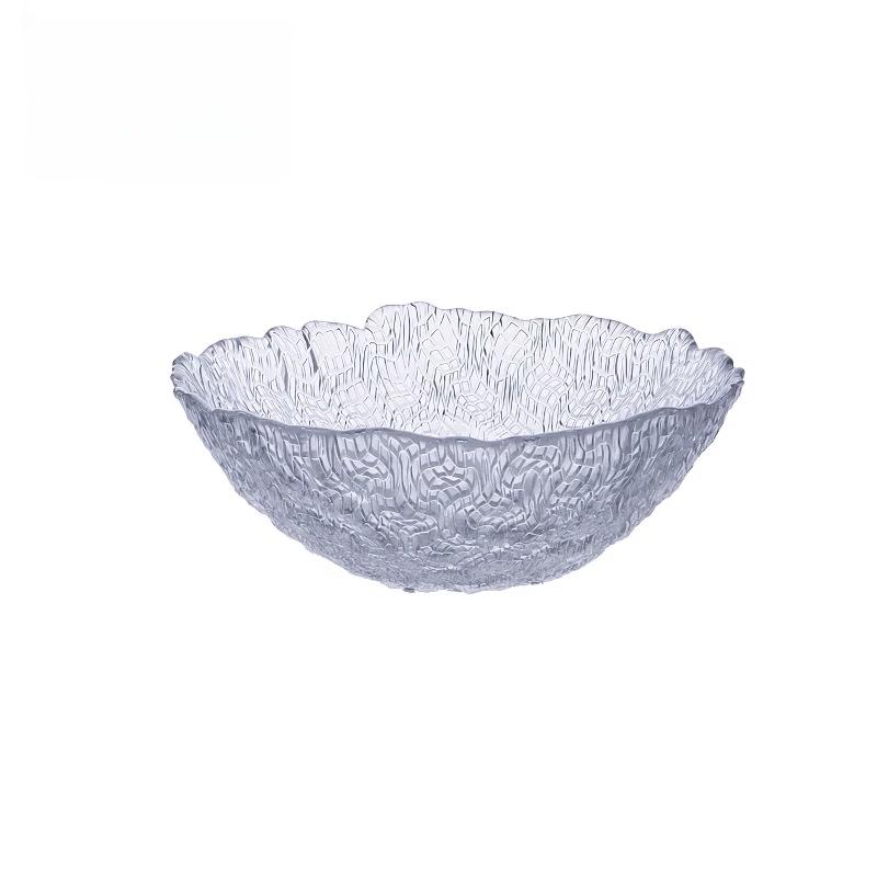 Dunzhu Ice Condensation Transparent Glass Bowl