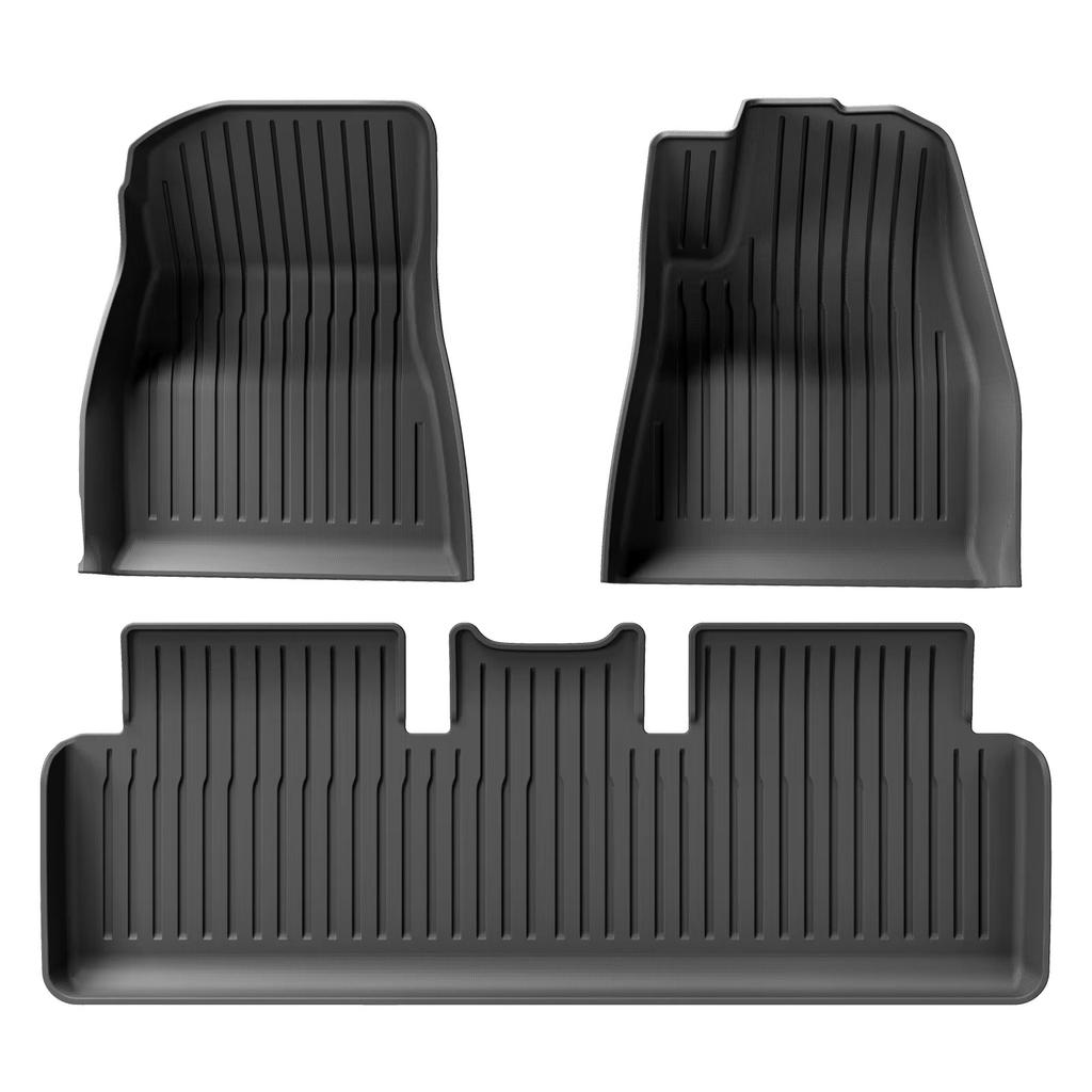 for Tesla Model 3 2021 2022 2023 Car Floor Mats Cargo Liner Trunk Pad 3D TPE Waterproof Protective Black