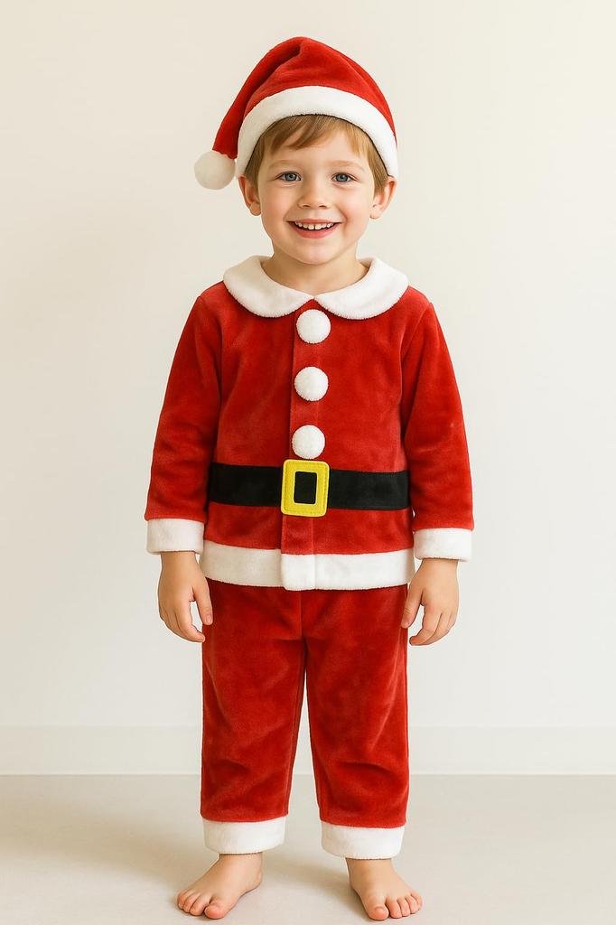 Santa Claus Kids Christmas Costume for Toddlers and Sizes Santa Outfit Includes and Santa Perfect for Girls and Boys [Munyamunya] Costume, Babies,