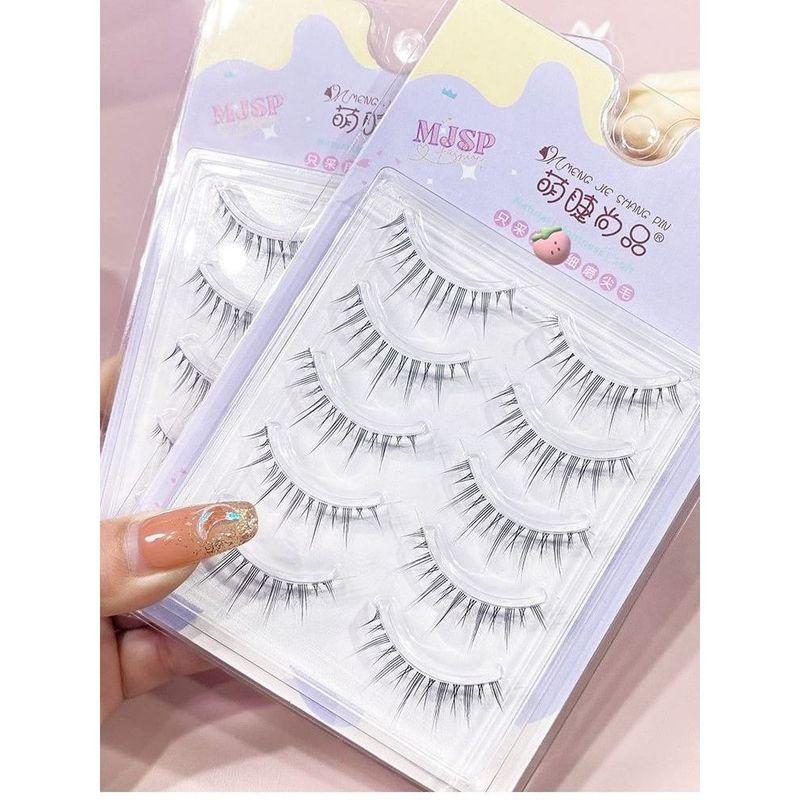 Mogugu - Set mit 5 Paar: Natürliche, zarte künstliche Wimpern