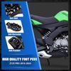 Motorrad Fußrasten Fußrasten Rastpedal MX Stil CNC für Z125 Pro 2016-2024 Schwarz