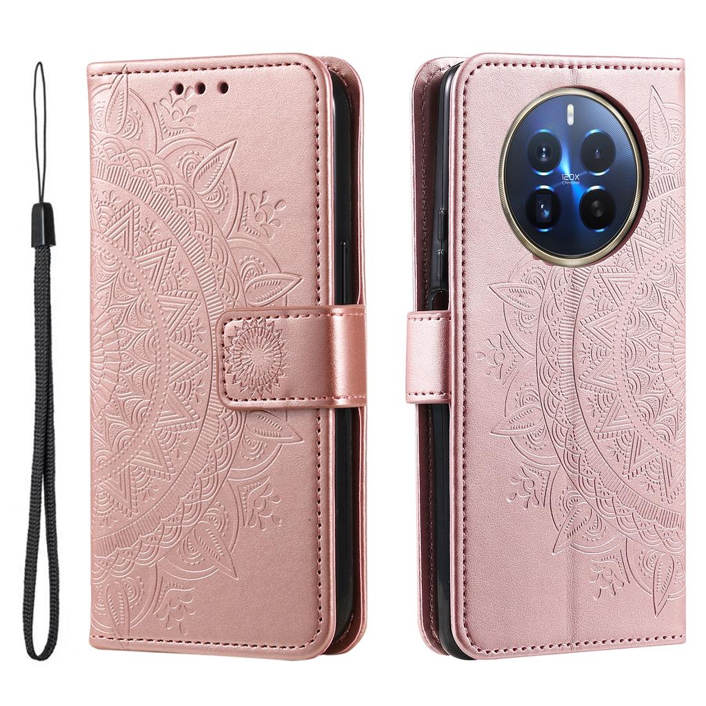 For Realme 12 Pro 5G/12 Pro+ 5G Case Imprinted Full Protection Leather Wallet Phone Cover with Strap