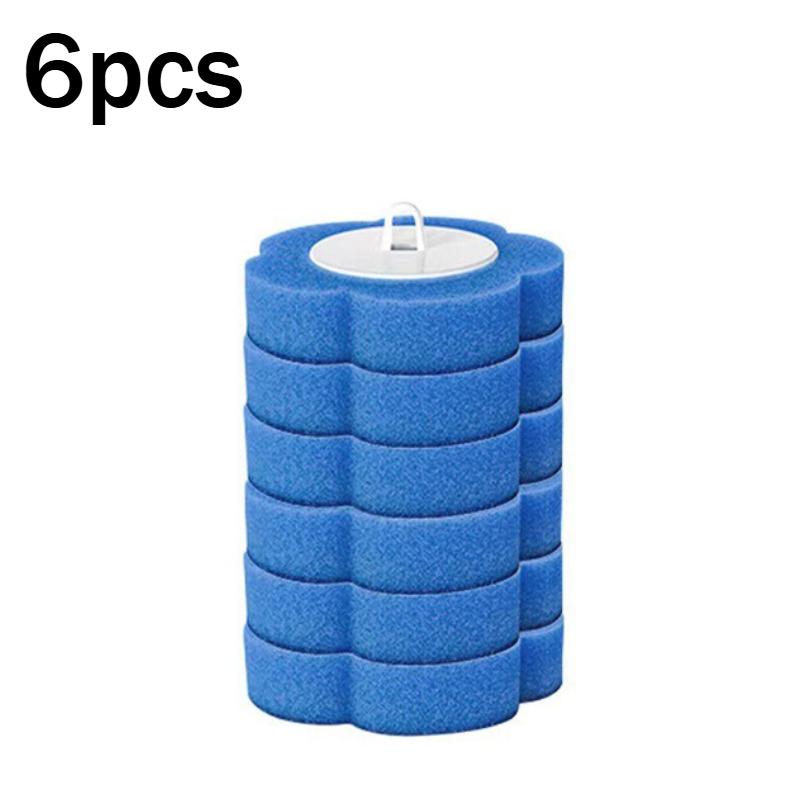 

Home Wall-Mounted Toilet Cleaning Brush Set Disposable Replacement Head No-Drill Hygienic Convenient WC Cleaner Wc Accessories 6PCS-brush head