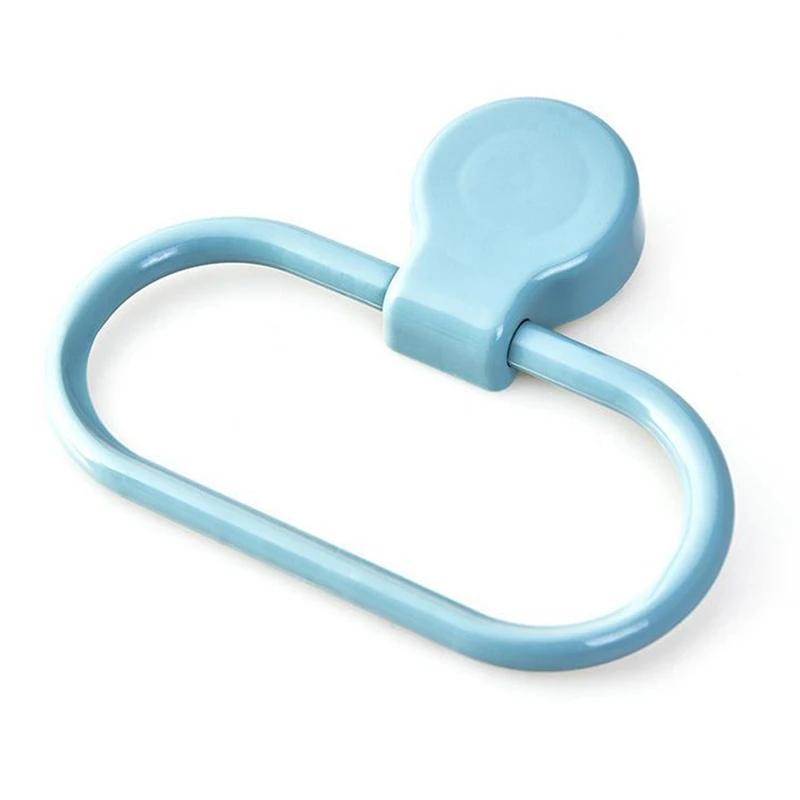 Wall Mounted Rack Bathroom Hanging Washcloth Storage Ring Towel Rack Punch-Free Towel Storage Rack Wall-Mounted