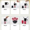 Portable Blender Personal USB Rechargeable Juice Cup for Smoothie Fruit Mixer Bottle With Scale And Straw for Travel Gym Home