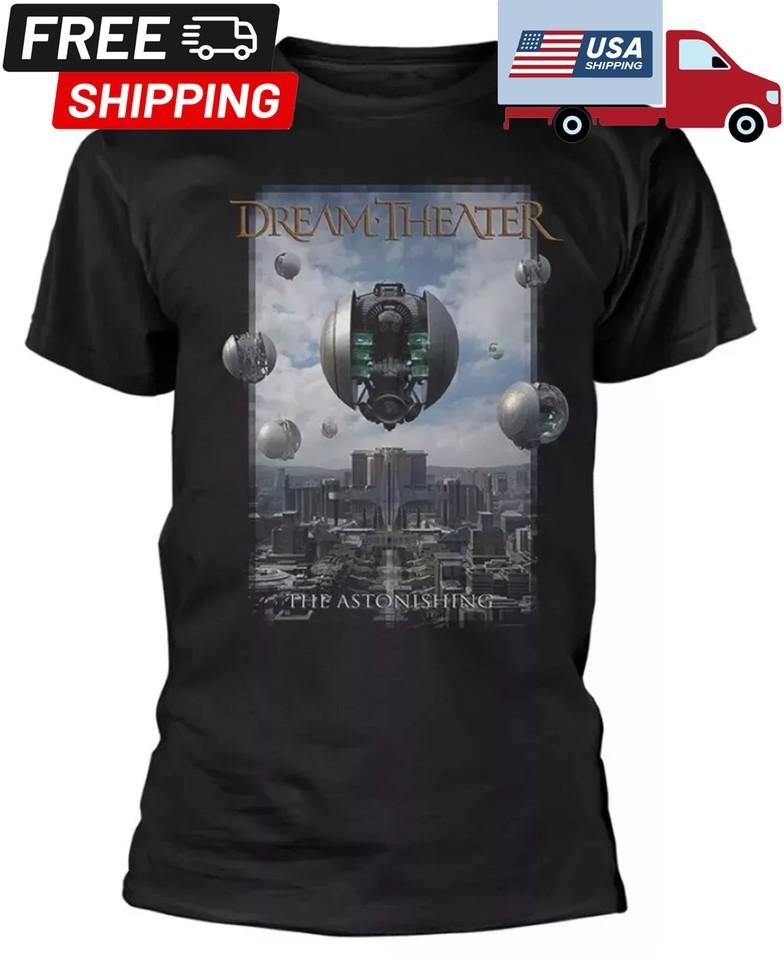 Футболка Dream Theater The Astonishing Тяжелый Черный Хлопковый Футболка Размеры от S до 5XL Унисекс Футболка L