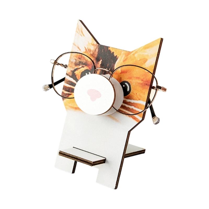 Natural Wood Phone Stand and Glasses Storage Environmental Friendly Dense Plan Easy Assembly Denial Equipment Required