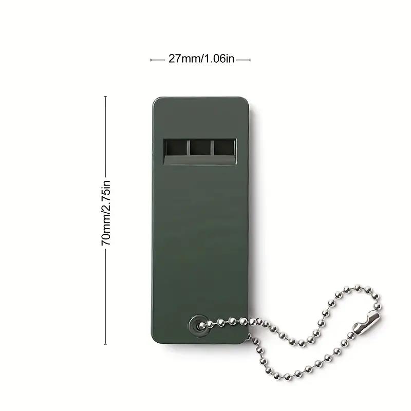 3pcs High-Decibel 3-Frequency Survival Whistle - Portable, Durable PE Material for Camping & Hiking Emergencies