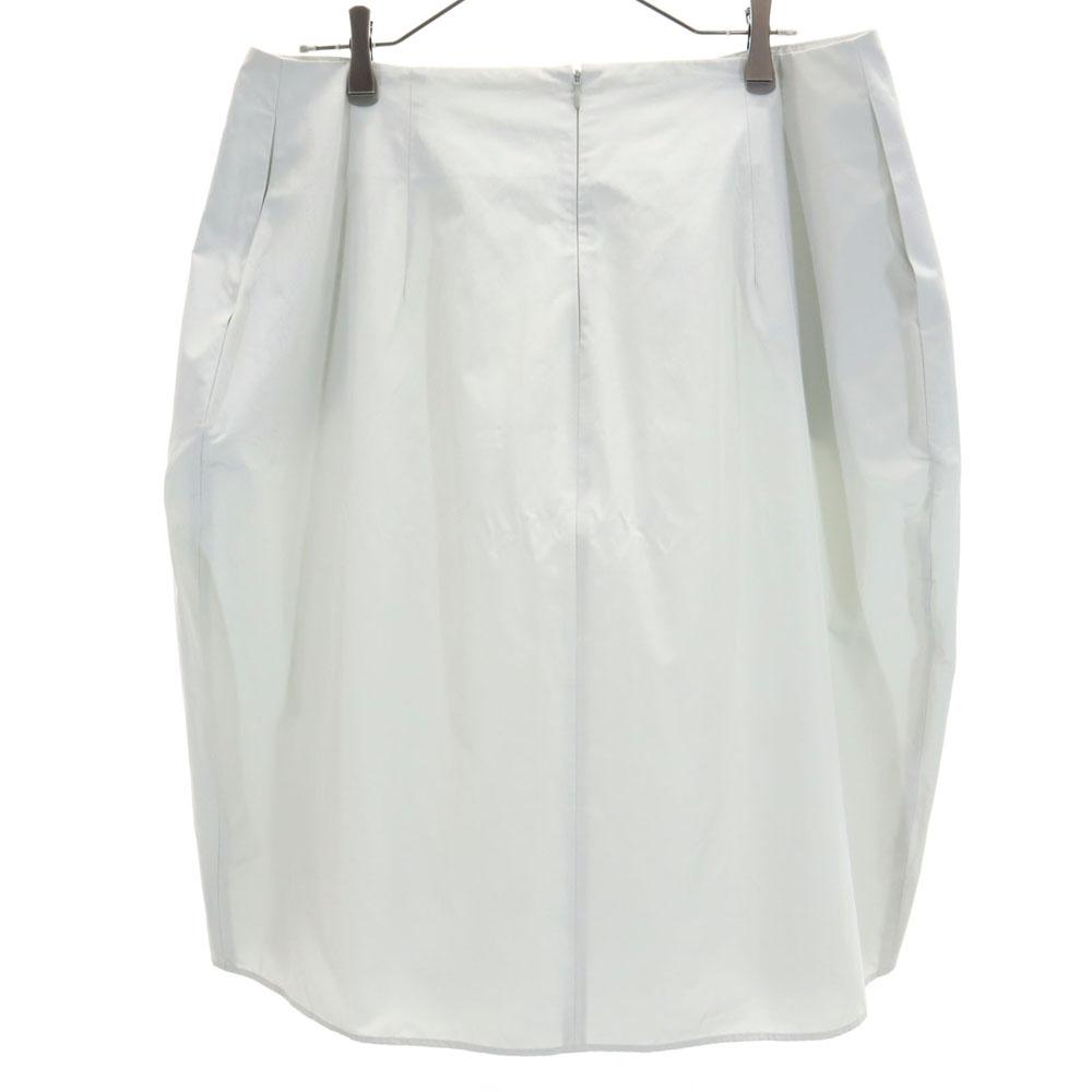 JIL SANDER made in Italy Mimole length skirt 44 gray NAVY Women Used