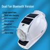 Six-Fan Multifunctional Cooling Hat with Solar Bluetooth Headlamp