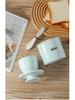 Ceramic Butter Dish with Lid - Airtight Round Cheese and Butter Storage Jar for Kitchen
