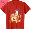 Alien Cat Shirt Funny Invasion Cat Selfie Ufo Abduction Tshirt Couple Kawayi Breathable And Comfortable Cotton Printed Tshirt