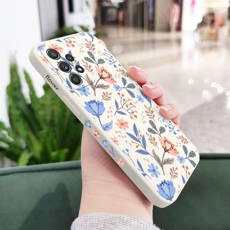 Romantic Garden Case For Samsung A54 A34 A24 A56 A36 A26 A17 A16 A14 A73 A53 A33 A23 A13 A72 A52 A32 A15 A25 A35 A55 A07 A06 5G