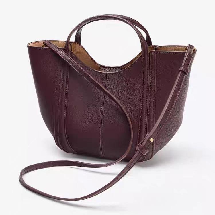 Luxury Quilting Basket Bags for Women Handbags PU Leather Bucket Bag Fashion Designer Shoulder Crossbody Bag Female Purses