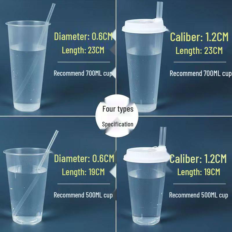Individually Wrapped Disposable Plastic Straws
