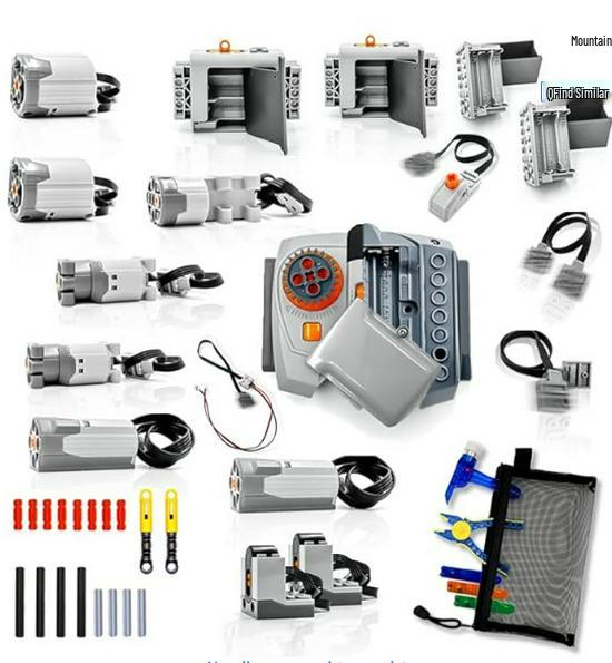 Cross-border Motor Building Blocks: Power Set with Remote Control, Receiver, and Lithium Battery
