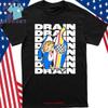 NEW Drain Band Black Cotton All Size S 5XL T Shirt IA322 Vintage Washed Stylish Breathable Slightly Comfortable Soft Versatile