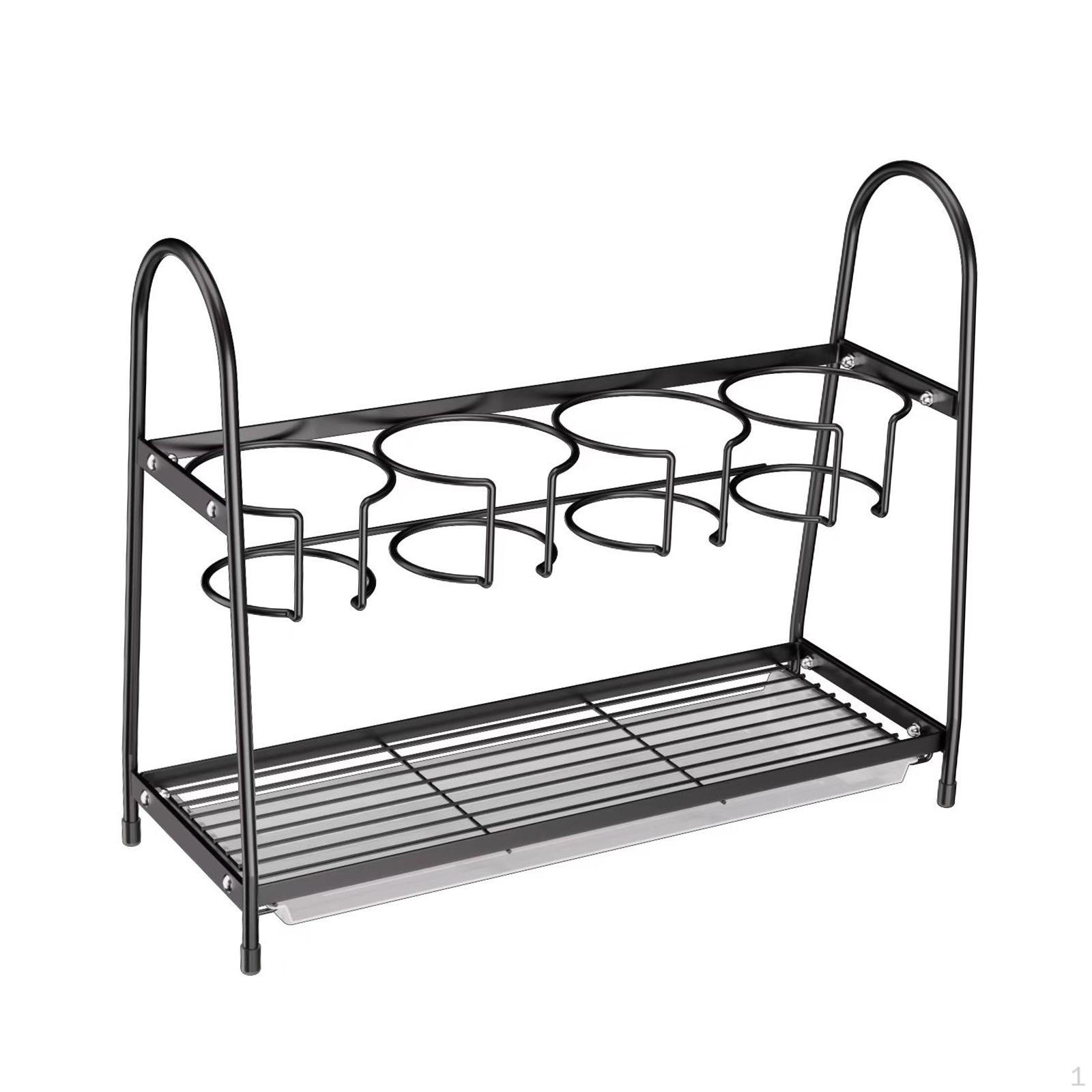 

Стойка, органайзер для кружек с водой, кладовая, шкаф, отделение для аксессуаров, хранение бутылок с водой black