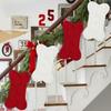 Soft Knitted Christmas Stocking Creative Bone Shaped Sock Ornament Stylish Holiday Decoration for Wall or Tree Display