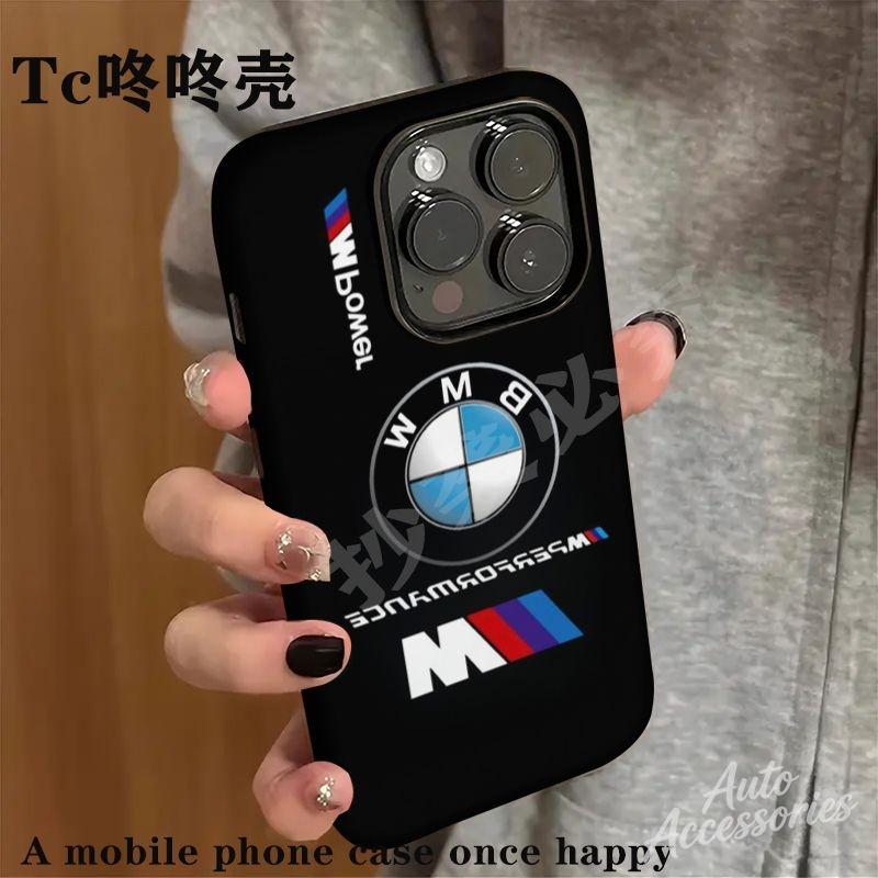 YMDM4 For IPhone 16 15 14 13 12 11 Pro Max Trendy Phone Case For BMW M Power Performance Shockproof Shell Phone Protect Cover Sticker