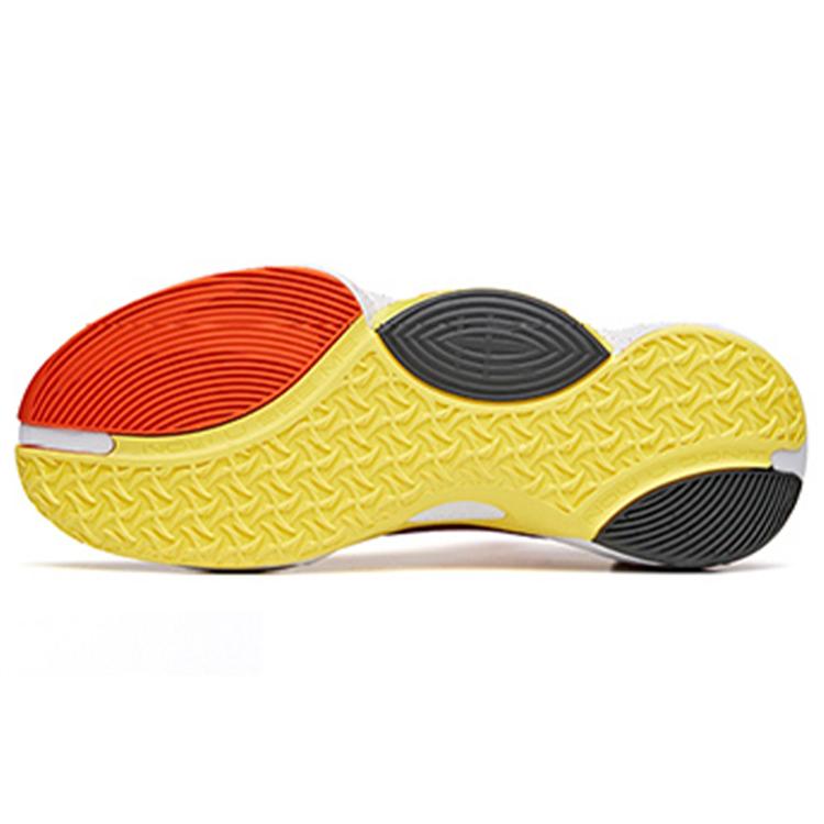 New ANTA Basketball Shoes Men Mid Top Orange/Yellow 112121615S-1