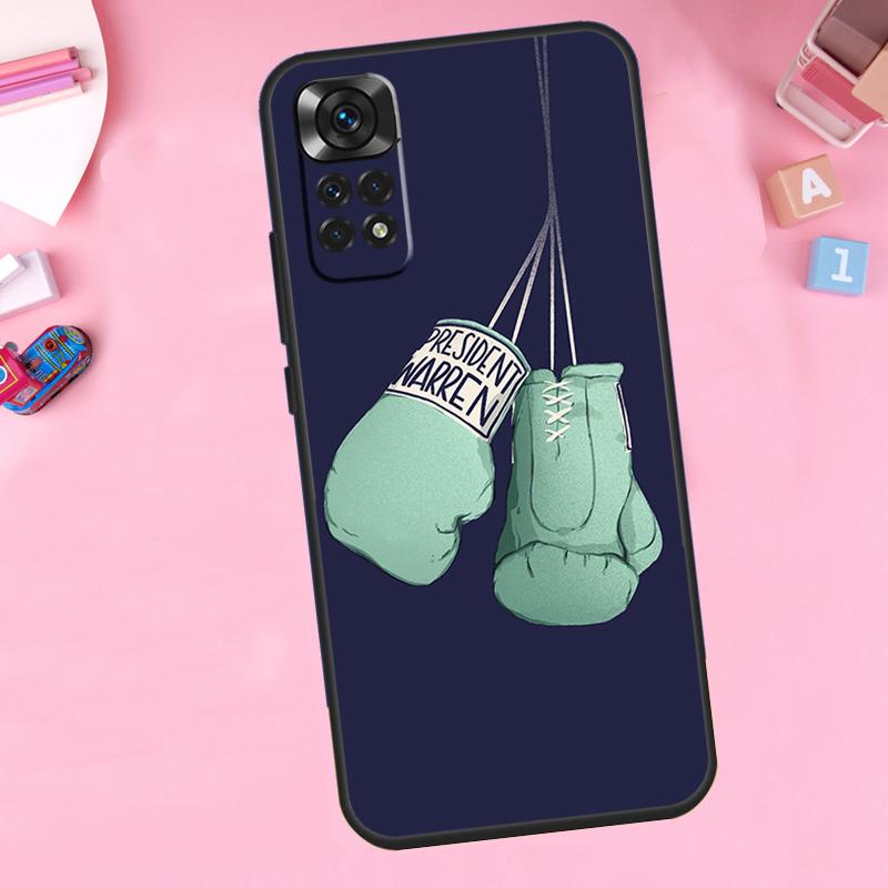 Boxing Gloves For Xiaomi Redmi Note 14 10 11 12 13 15 Pro Plus Phone Case For Redmi 15C 14C 10C 12C 13C 15