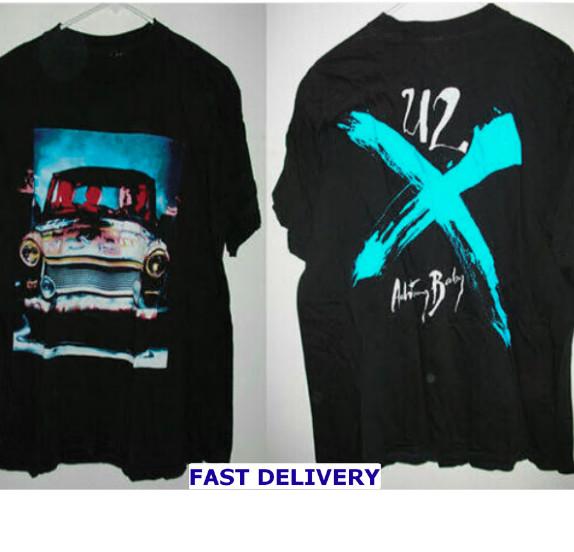 Tour 2023 U2 Achtung Baby T-Shirt Sphere Live Band Las Vegas Graphic Rock Concer XXL