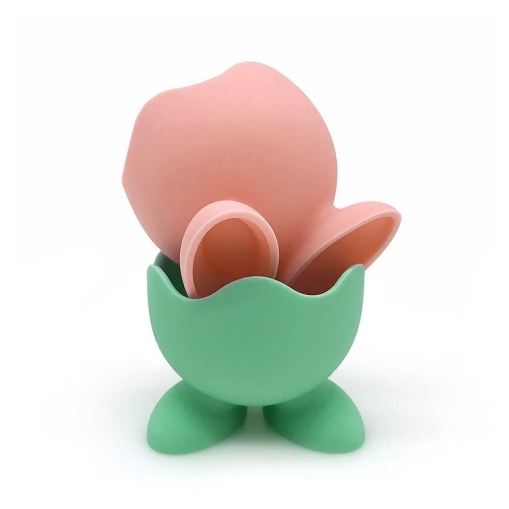 5Pcs/set Cute Creative Separator Kitchen Supplies Egg Cup Holder Makeup Sponge Rack Eggs Container