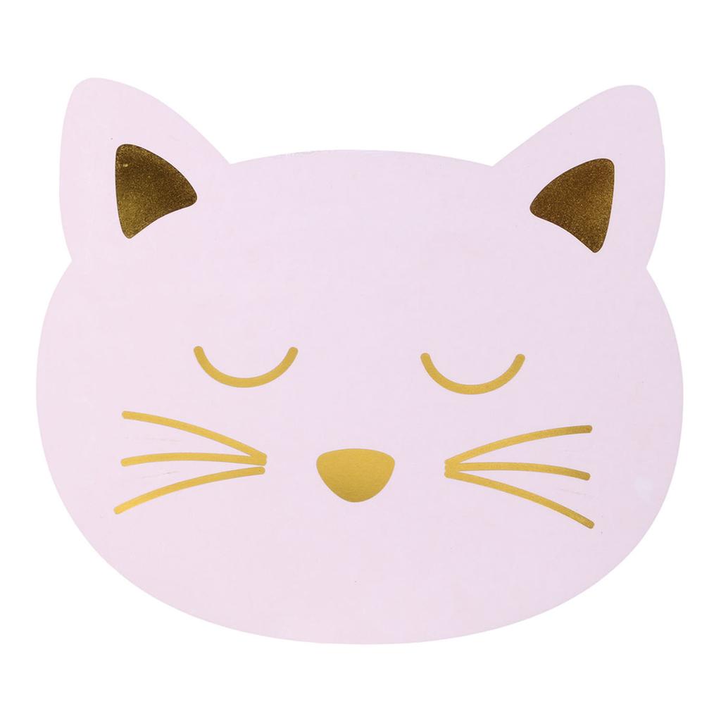 Les Trésors De Lily [R2514] - Set de table 'Les Chats' rose doré - 38x33 cm